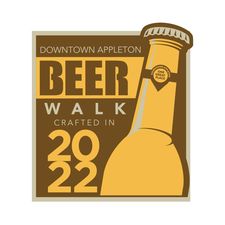 Logo for Downtown Appleton Beer Walk - Crafted in 2022