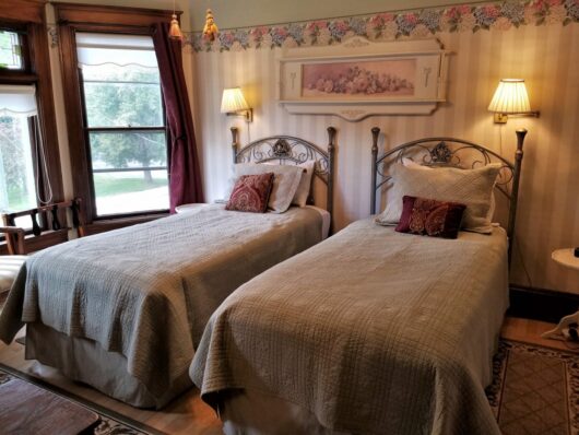 two twin beds in Lawrence Room