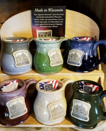 Franklin Street Inn coffee mugs in various colors